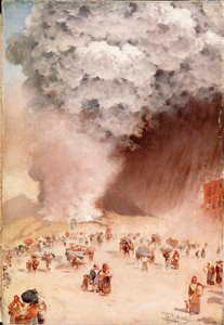 Lluvia de cenizas o la erupción del Vesubio