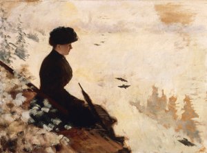 Efecto de nieve de Giuseppe or Joseph de Nittis
