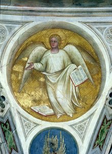 Ángel en un óculo, 1360-70 de Giusto di Giovanni de Menabuoi