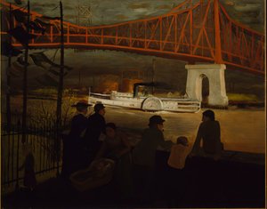 Puente de Queensboro, East River, c. 1910 de Glenn O Coleman