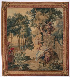 Flora y Céfiro del Conjunto de las Metamorfosis de Ovidio, 1704-1731 de Gobelins