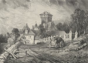Château de Pesteil en Polminhac, 1832 de Godefroy Engelmann