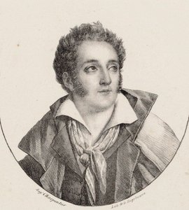 Retrato del compositor François Charles Mansui 1785-1847 de Godefroy Engelmann