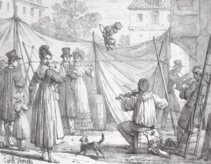 El Mono y el Leopardo El Mono, 1818 de Godefroy Engelmann