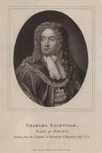 Charles Sackville, 6º Conde de Dorset, poeta y cortesano inglés (grabado) de Godfrey (after) Kneller