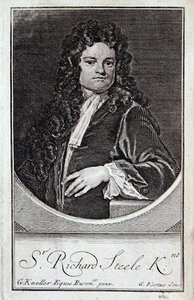 Retrato de Richard Steele, frontispicio de 