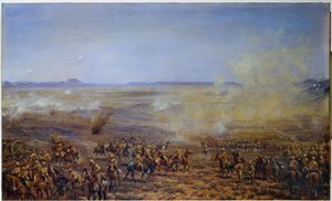 El avance de la Brigada de Caballería de French para liberar Kimberley, 13 de febrero de 1900 de Godfrey Douglas Giles
