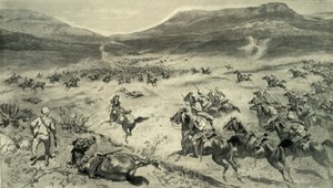 La Última Resistencia de los Bóers antes de Kimberley-Carga de la Caballería Británica de Godfrey Douglas Giles