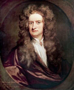 Retrato de Isaac Newton, matemático, físico y astrónomo inglés de Godfrey Kneller