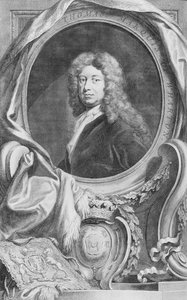 Retrato de Thomas Marqués de Wharton (1648-1715), grabado por Jacob Houbraken (1698-1780), publicado por P. Knanton, 1744 de Godfrey Kneller
