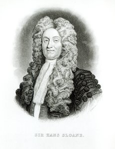 Sir Hans Sloane (1660-1753) grabado por William Home Lizars para las memorias de Sloane en la Biblioteca del Naturalista de Jardine, c.1833-45 de Godfrey Kneller