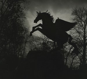 Estatua de Pegaso en los jardines de Mirabell de Godfrey Macdominic