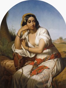 Una mujer beduina, 1848 de Godfried Guffens