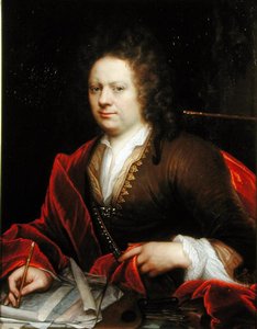 Retrato de un artista de Godfried Schalcken