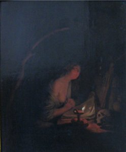 La penitente Santa María Magdalena de Godfried Schalcken