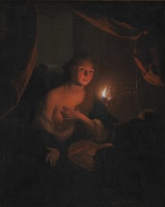 La penitente Santa María Magdalena de Godfried Schalcken