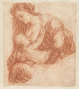 Mujer amamantando a un niño
Libro de arte o álbum de estudio de Caspar Netscher (título de la serie) de Godfried Schalcken