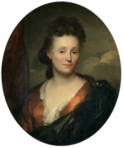 Retrato de la esposa del artista, Francoise van Diemen de Godfried Schalcken