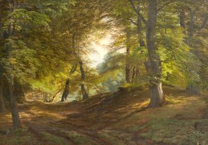 Un Bosque cerca del Castillo de Frederiksborg de Godtfred Rump