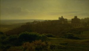 Vista de Ariccia y la Campiña Romana