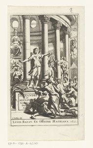 Titelpagina voor Alexander ab Alexander, Genialium dierum, deel 2, 1673