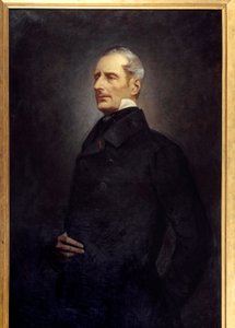 Retrato de Alphonse de Lamartine (1790 -1869) poeta y político. Pintura de Gonzague Privat (1843 -?) de Gonzague Privat
