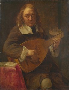Audición. De la serie Los Cinco Sentidos, antes de 1661 de Gonzales Coques