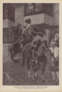 Cabalgata de Sir Robert Carey (litografía) de Gordon Frederick (after) Browne