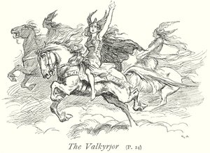 El Valkyrjor (litografía) de Gordon Frederick (after) Browne