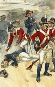El almirante Lord Nelson herido de muerte en la batalla de Trafalgar de Gordon Frederick Browne