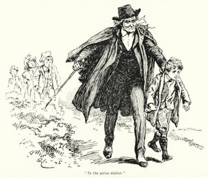 Ilustración para La Historia de los Buscadores de Tesoros de E Nesbit