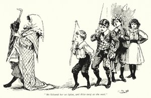 Ilustración para La Historia de los Buscadores de Tesoros de E. Nesbit de Gordon Frederick Browne