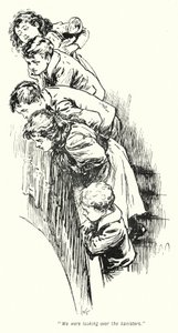 Ilustración para "La historia de los buscadores de tesoros" de E. Nesbit (litografía) de Gordon Frederick Browne