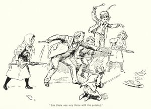Ilustración para La historia de los buscadores de tesoros de E. Nesbit