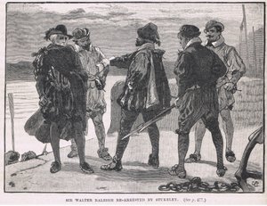 Sir Walter Raleigh re-arrestado por Stukeley 1618