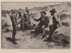 El asedio de Mafeking, una tregua el domingo de Gordon Frederick Browne