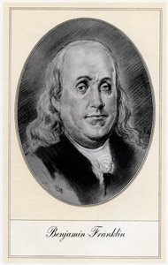 Benjamin Franklin, figura política y estadista de los Estados Unidos de Gordon Ross