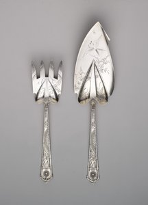 Rebanador de pescado y tenedor de Gorham Manufacturing Company