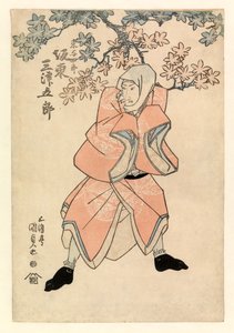 Actor Bando Mitsugoro III, en el papel de Tokoshiro o posiblemente Dojishiro, c.1808-25 (xilografía en color) de Gototei Kunisada