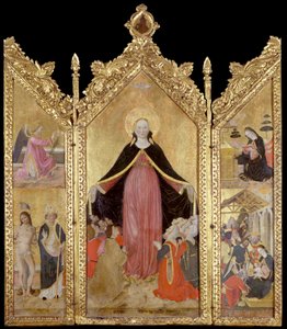 Tríptico de la Madonna de la Misericordia de Gottardo Scotti