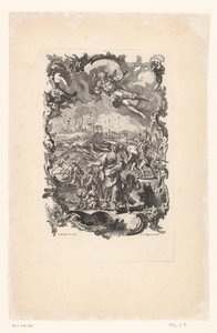 Los horrores de la guerra, número 7 Schrecken des Krieges (título sobre objeto) de Gottfried Bernhard Götz