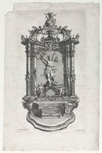 Model for Altar for Woodcarvers de Gottfried Bernhard Götz
