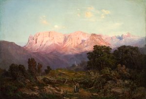 Schlern con Rosengarten visto desde Rampeun