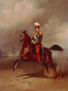Retrato del Conde Vladimir Fyodorovich Adlerberg 1791-1884, 1859 de Gottfried Willewalde
