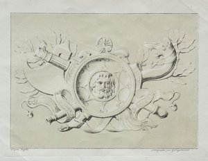 Receuil dessais lithographiques: Un trofeo, c. 1816 de Gottfried or Godefroy Engelmann