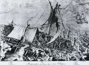 Naufragio de la Fragata Medusa (2 de julio) de Gottfried or Godefroy Engelmann