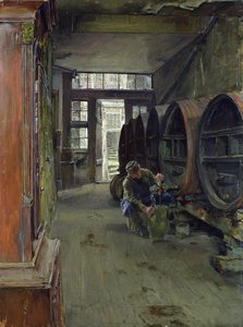 En la fábrica de vinagre en Hamburgo, 1891 de Gotthardt Johann Kuehl