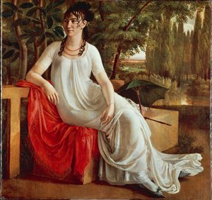 Sra. Wilhelmine von Cotta, de Christian Gottlieb Schick (1776-1812), óleo sobre lienzo de Gottlieb Schick