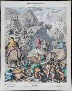 Aníbal cruza los Alpes de Münchener Bilderbogen