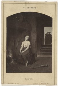 Reproducción fotográfica de un cuadro de Cenicienta de Eugène Joseph Lejeune Cendrillon (título sobre objeto)